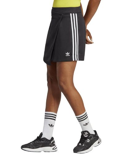 adidas Adicolor Classics 3-stripes Short Wrapping Skirt - Black