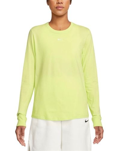 Nike Sportswear Premium Essentials Long-sleeve T-shirt - Yellow