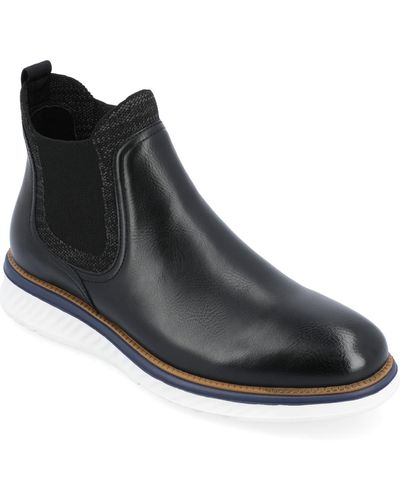 Vance Co. Hartwell Tru Comfort Foam Pull-on Round Toe Chelsea Boot - Black