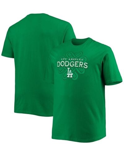 Profile Los Angeles Dodgers Big And Tall Celtic T-shirt - Green