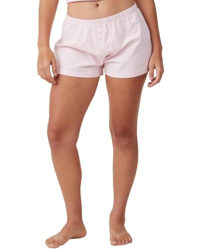Cotton On Peached Jersey Shorts - Pink