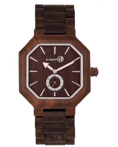 Earth Wood Acadia Wood Bracelet Watch Brown 43mm