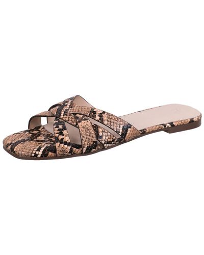 French Connection H Halston S2108 Flat Sandals - Brown