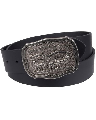 Levi's Black Leather Casual Belts: Buy Online at Low Price in India