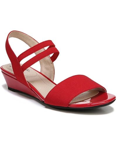 LifeStride Yolo Ankle Strap Sandals - Red