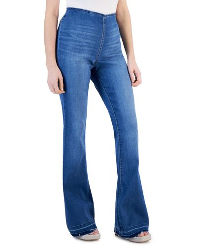INC International Concepts Petite Pull-on Released-hem Jeans - Blue