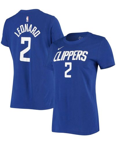 Nike Kawhi Leonard La Clippers Name & Number Performance T-shirt - Blue