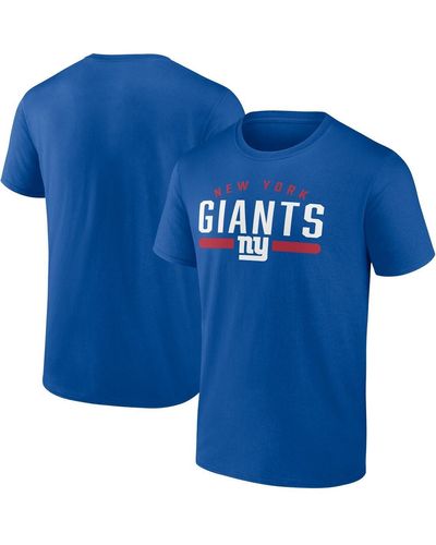 Fanatics New York Giants Big And Tall Arc And Pill T-shirt - Blue