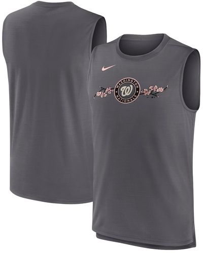 Nike Washington Nationals City Connect Muscle Tank Top - Gray