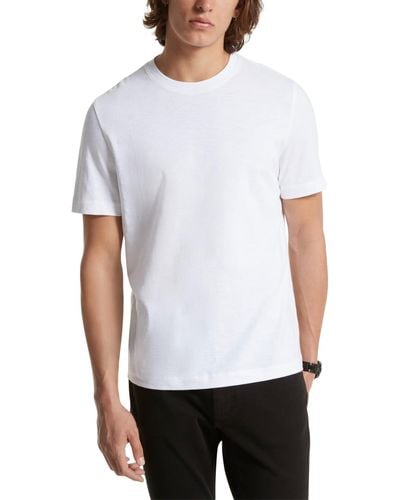 Michael Kors Refine Textured Crewneck T-shirt - White