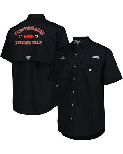 Columbia Georgia Bulldogs Bonehead Button-up Shirt - Black