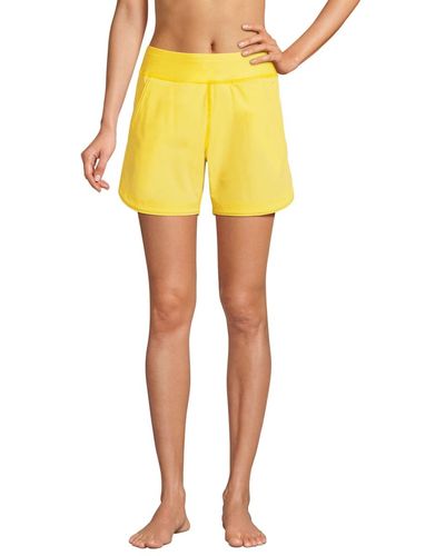 Lands' End 5" Quick Dry Swim Shorts - Yellow