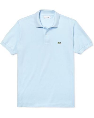 Lacoste L.12.12 Classic-fit Short-sleeve Pique Polo Shirt - Blue