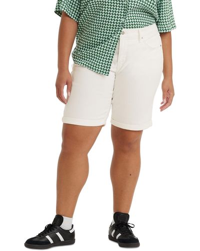 Levi's Trendy Plus Size Classic Bermuda Shorts - Green