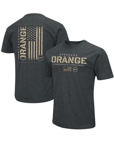 Colosseum Athletics Syracuse Orange Oht Military-inspired Appreciation Flag 2.0 T-shirt - Black