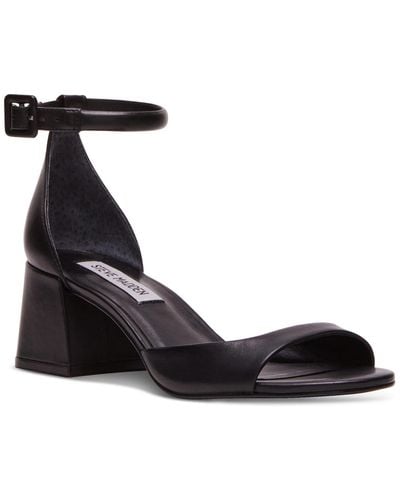 Steve Madden Ella Two-piece Flared-heel Dress Sandals - Black