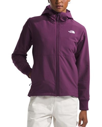 The North Face Shelbe Raschel Zip-front Fleece-lined Hoodie - Purple