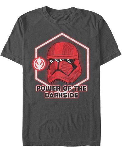 Fifth Sun Star Wars Rise Of Skywalker Red Trooper Power Of The Dark Side Short Sleeve T-shirt - Multicolor