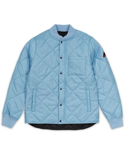 Reason Quilted Shirt Jacket - Blue