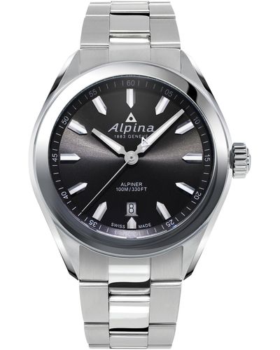 Alpina Swiss Alpiner Bracelet Watch 42mm - Gray