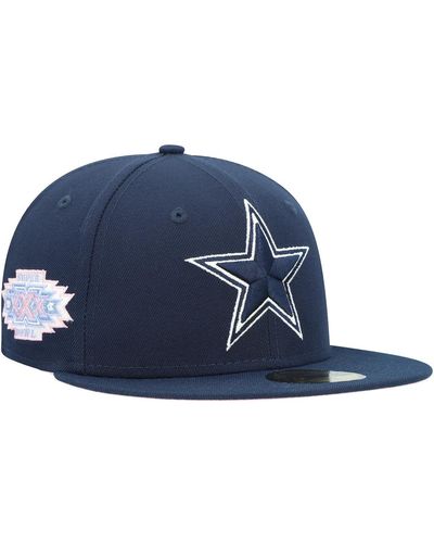 KTZ Dallas Cowboys Super Bowl Xxx Pop Sweat 59fifty Fitted Hat - Blue