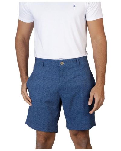 Tailorbyrd On The Fly Melange Shorts - Blue