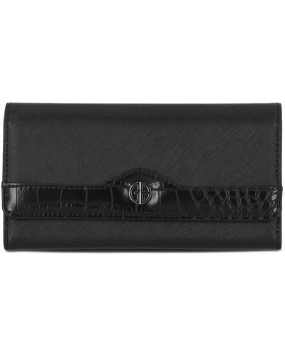 Giani Bernini Receipt Manager Wallet, Created For Macy's - Black