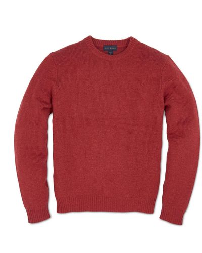 Scott Barber Cashmere/cotton Crew Sweaters - Red