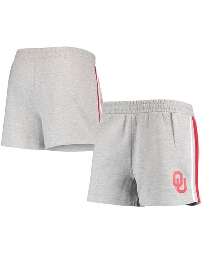 Profile Oklahoma Sooners Plus Size 2-stripes Shorts - Gray