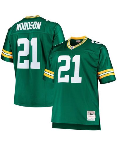 Mitchell & Ness Charles Woodson Bay Packers Big And Tall 2010 Retired Player Replica Jersey - Green