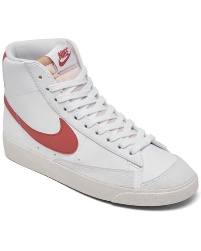 Nike Blazer Mid 77 Casual Sneakers From Finish Line - White