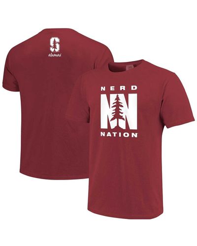 Image One Stanford Nerd Nation Comfort Color T-shirt - Red