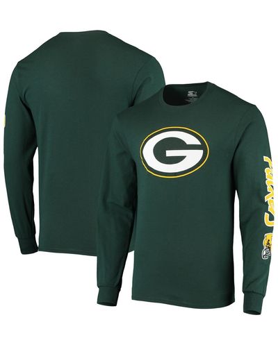 Starter Bay Packers Halftime Long Sleeve T-shirt - Green