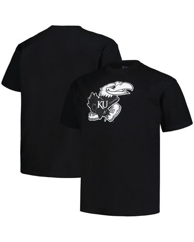 Profile Kansas Jayhawks Big And Tall Pop T-shirt - Black
