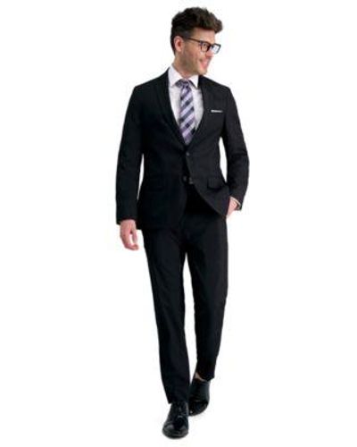 Haggar Smart Wash Slim Fit Suit Separates Pants Jackets - Black