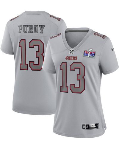 Nike Brock Purdy San Francisco 49ers Super Bowl Lviii Atmosphere Fashion Game Jersey - Gray