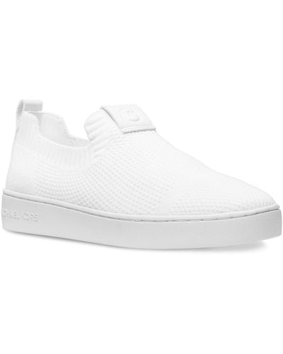 Michael Kors Juno Knit Slip-on Sneakers - White