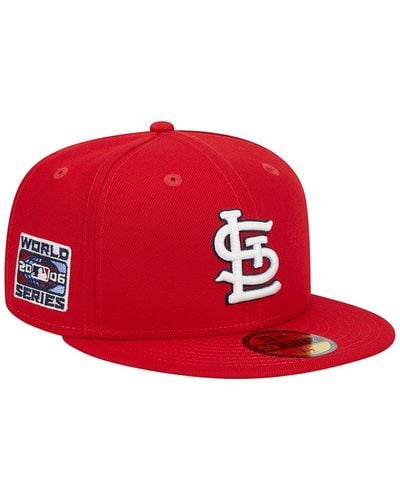 KTZ St. Louis Cardinals 2006 World Series Team Color 59fifty Fitted Hat - Red