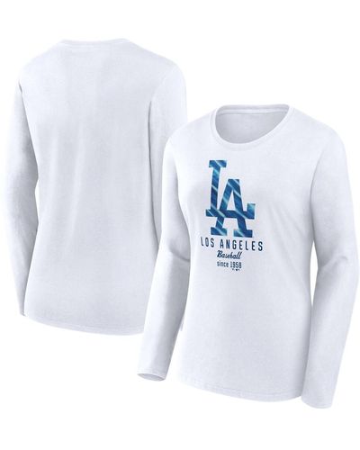 Fanatics Los Angeles Dodgers Lightweight Fitted Long Sleeve T-shirt - Blue