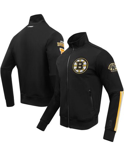 Pro Standard Boston Bruins Classic Chenille Full-zip Track Jacket - Black