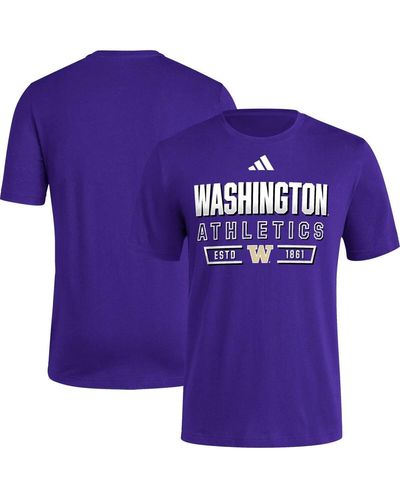 adidas Washington Huskies Head Of Class Fresh T-shirt - Purple