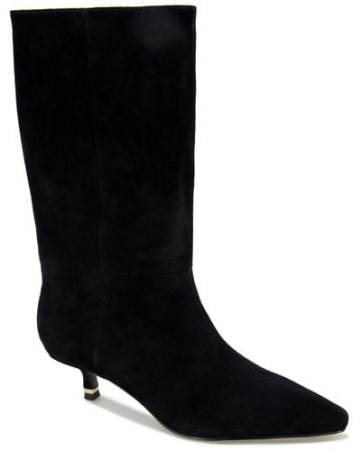 Kenneth Cole Meryl Kitten Heel Boots - Black