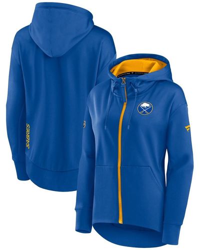 Fanatics Buffalo Sabres Authentic Pro Rink Full-zip Hoodie - Blue