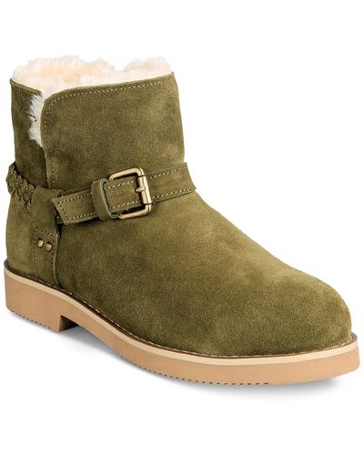 Style & Co. Korri Pull-on Buckled Winter Booties - Green