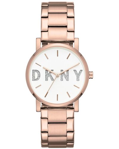 DKNY Soho -tone Stainless Steel Bracelet Watch 34mm - Multicolor
