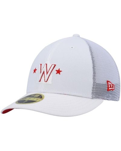 KTZ Washington Nationals 2022 Batting Practice Low Profile 59fifty Fitted Hat - White