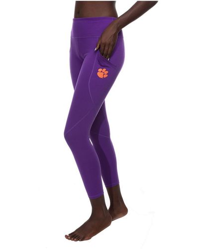 ZooZatZ Clemson Tigers Pocketed leggings - Purple