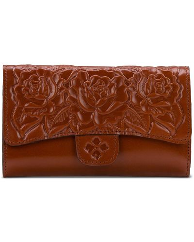 Patricia Nash Navene Leather Wallet - Brown