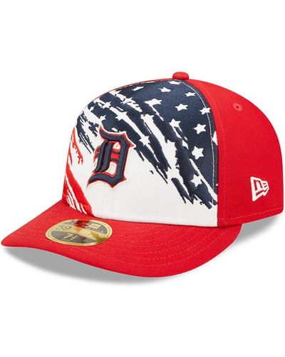 KTZ Detroit Tigers 2022 4th Of July Low Profile 59fifty Fitted Hat - Red