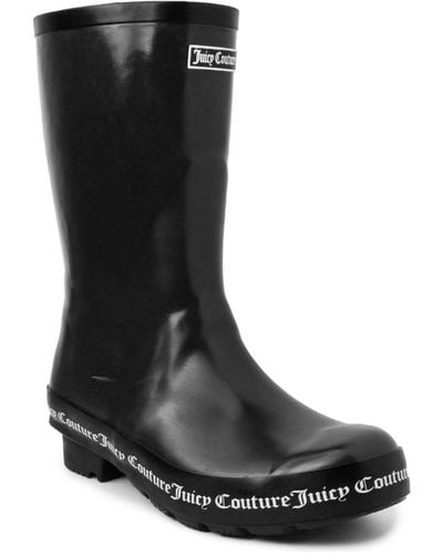 Juicy Couture Totally Logo Rainboots - Black